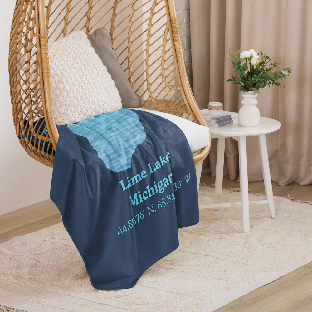 Lime Lake Sherpa Blanket