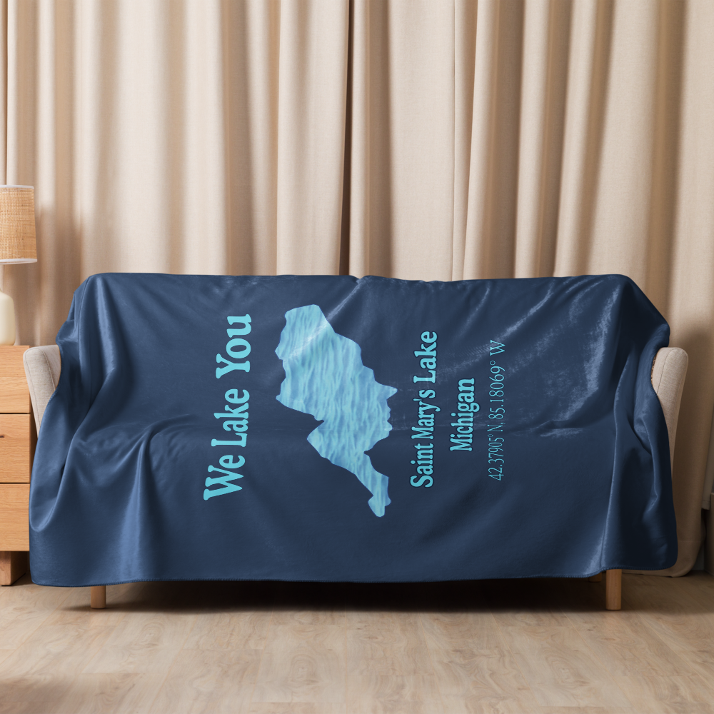 Saint Mary's Lake Sherpa Blanket