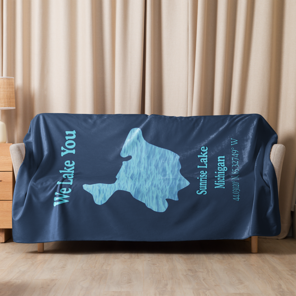 Sunrise Lake Sherpa Blanket