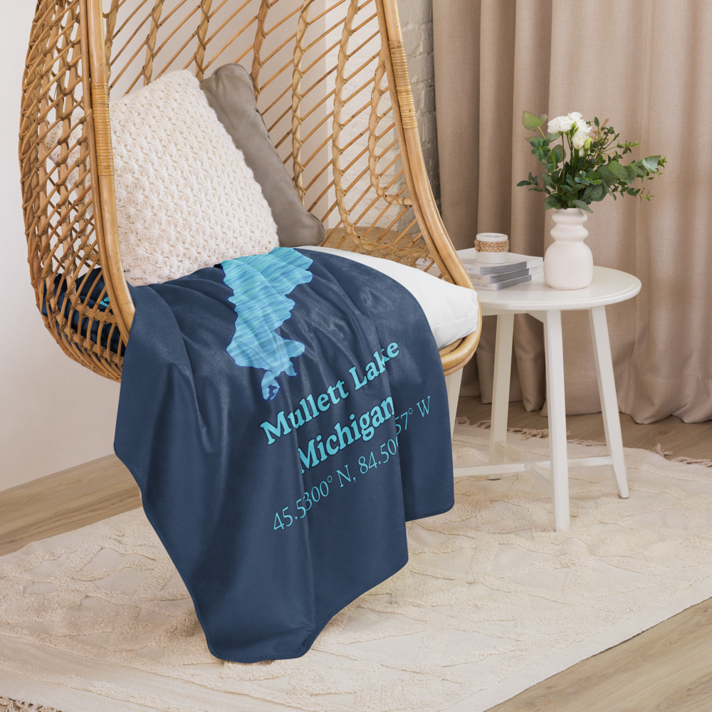 Mullett Lake Sherpa Blanket