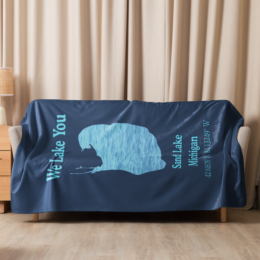 Sand Lake  Sherpa Blanket