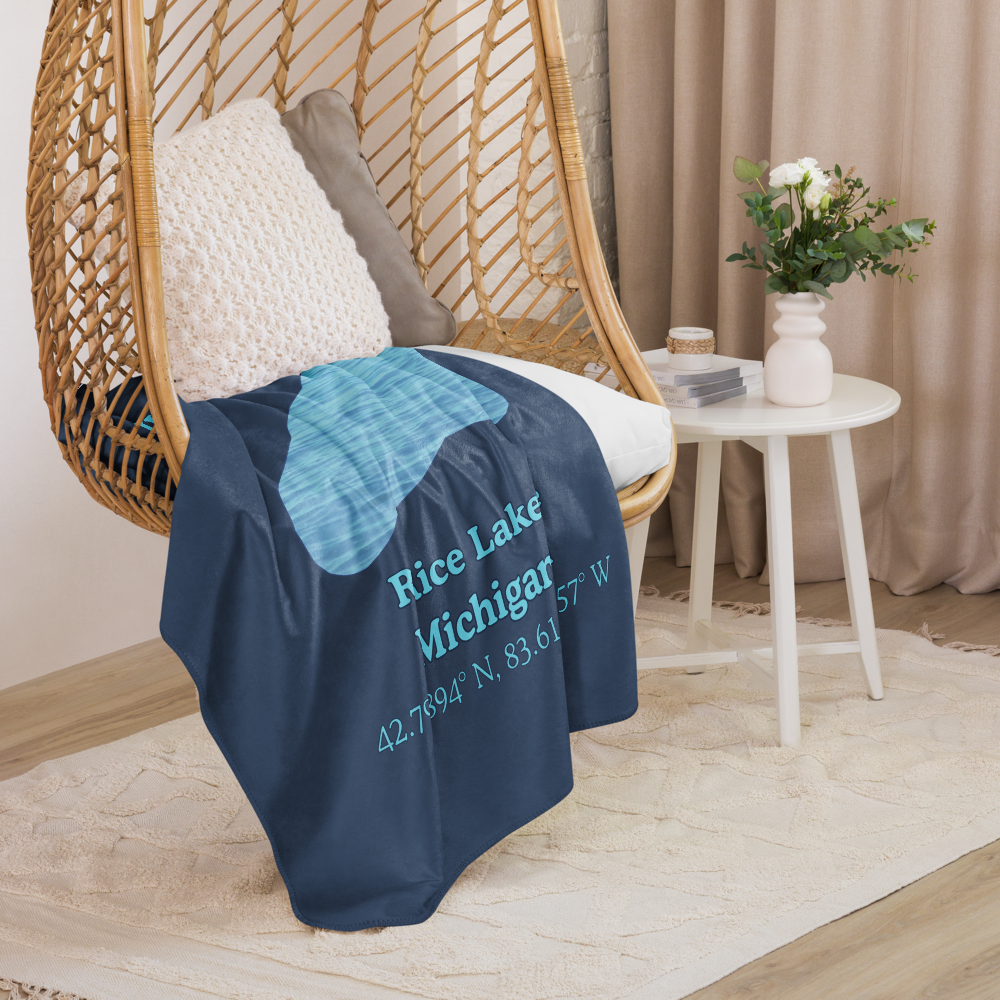 Rice Lake Sherpa Blanket