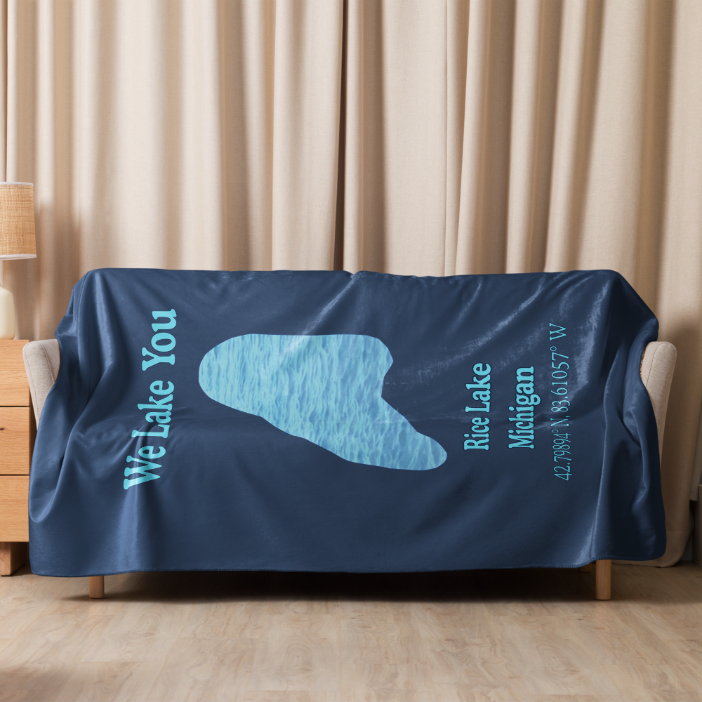 Rice Lake Sherpa Blanket