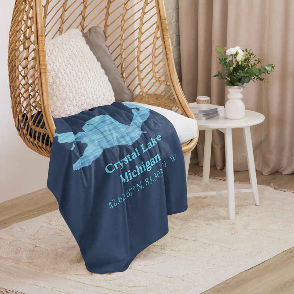Crystal Lake Sherpa Blanket