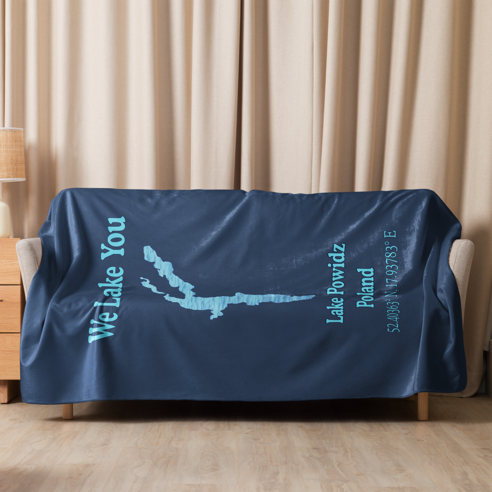 Lake Powidz Sherpa Blanket