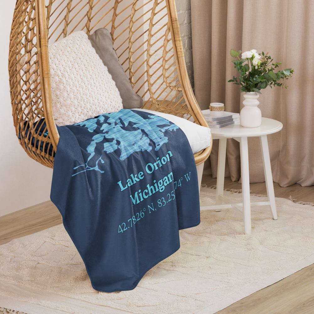 Lake Orion Sherpa blanket