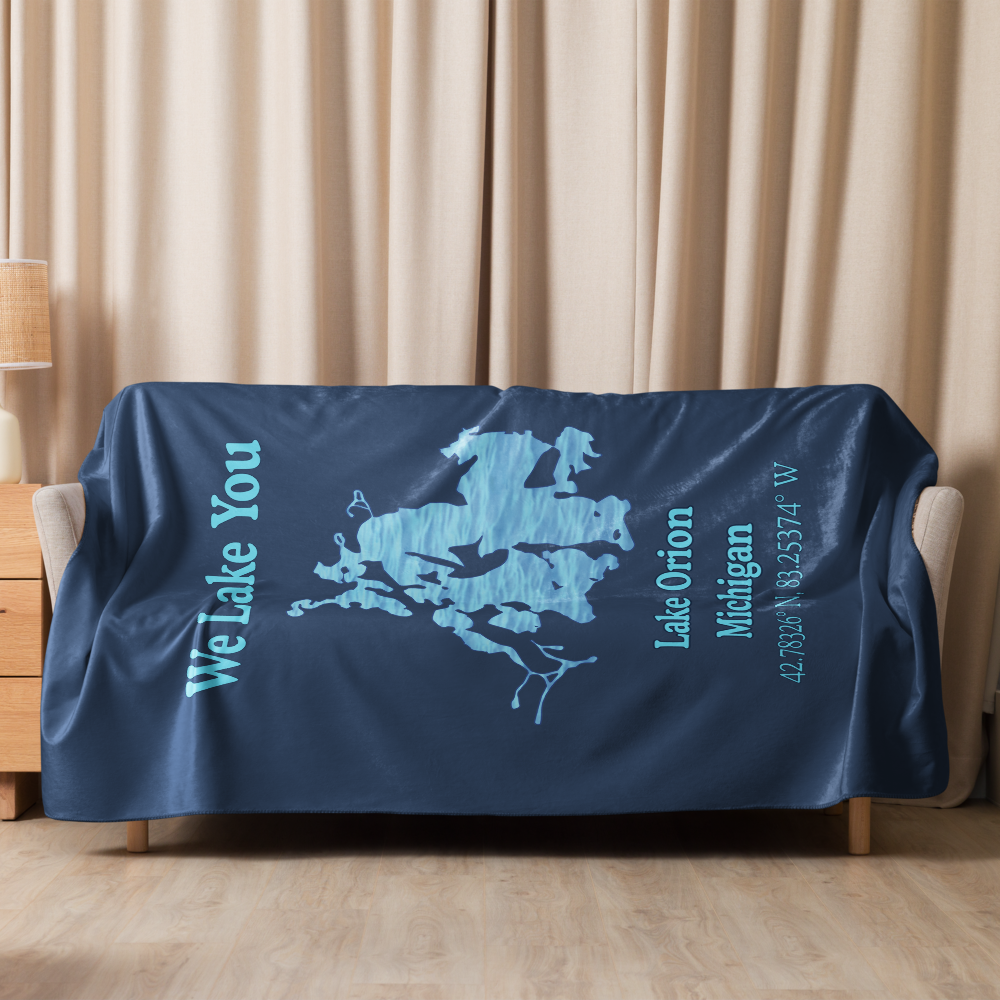 Lake Orion Sherpa blanket