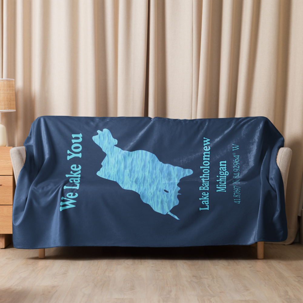 Lake Bartholomew Sherpa Blanket