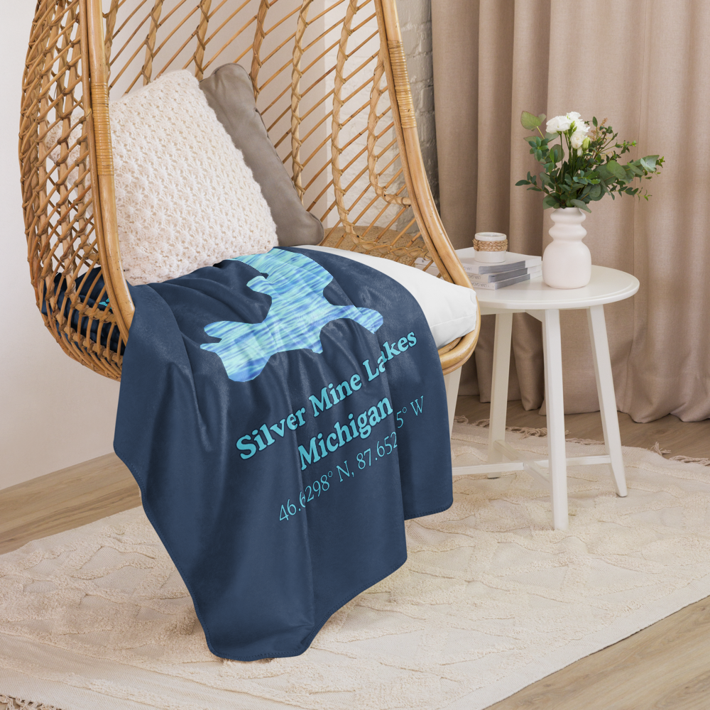 Silver Mine Lakes Sherpa Blanket