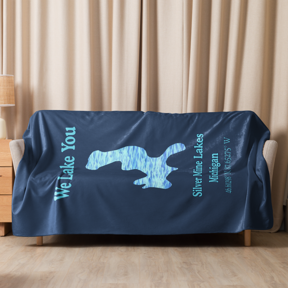 Silver Mine Lakes Sherpa Blanket