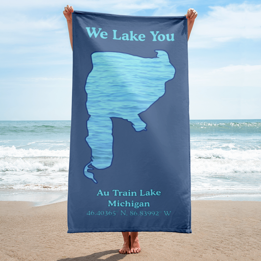 Au Train Lake Beach Towel