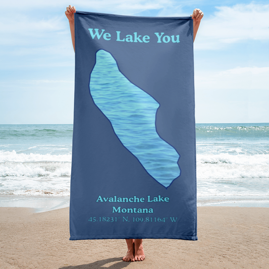 Avalanche Lake Beach Towel