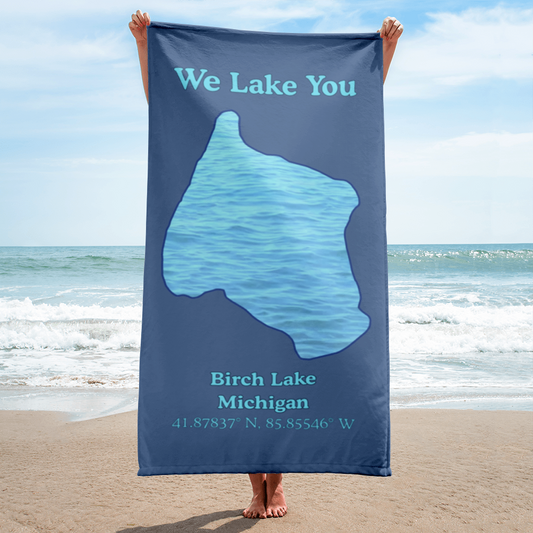 Birch Lake Beach Towel