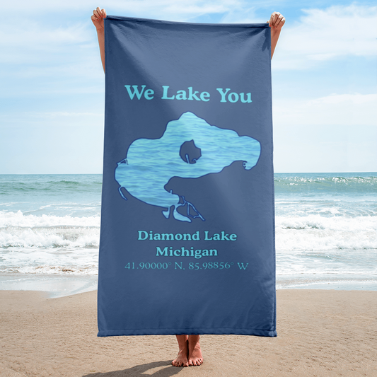 Diamond Lake Beach Towel
