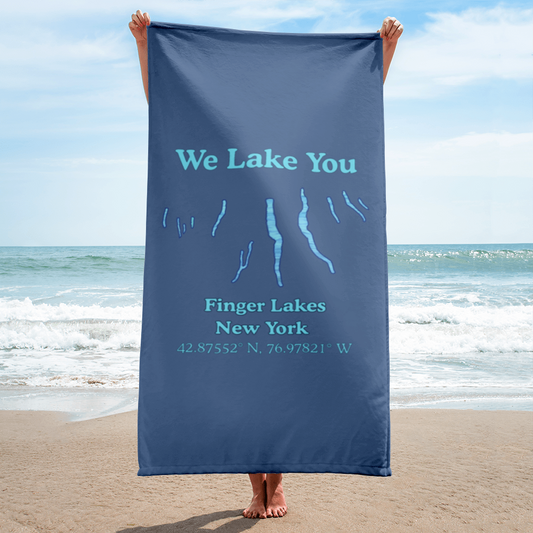 Finger Lakes Beach Towel