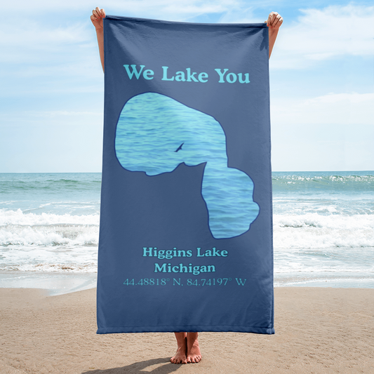 Higgins Lake Beach Towel