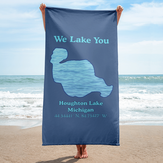 Houghton Lake Beach Towel