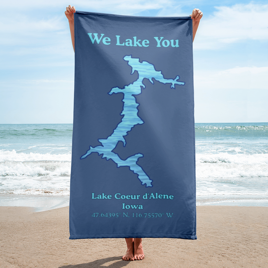 Lake Coeur d'Alene Beach Towel