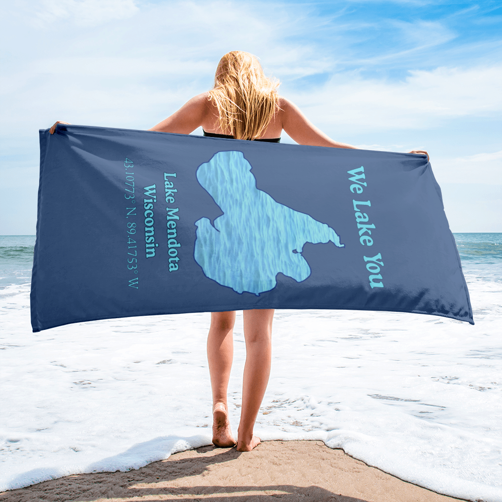 Lake Mendota Beach Towel