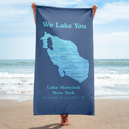 Lake Montauk Beach Towel