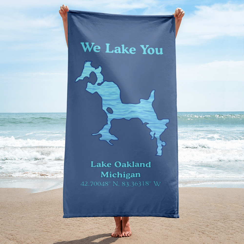 Lake Oakland Beach Towel