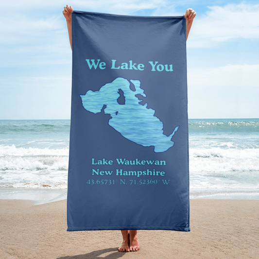 Lake Waukewan Beach Towel