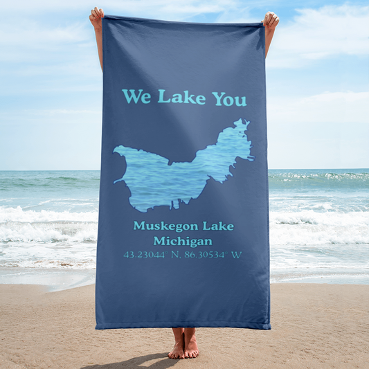 Muskegon Lake Beach Towel