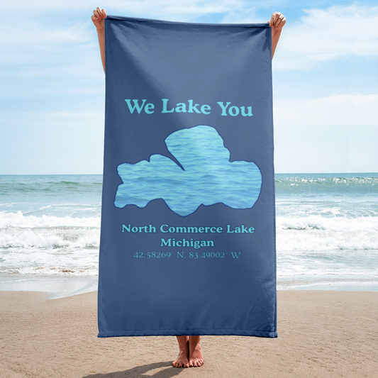 North Commerce Lake Beach Towel