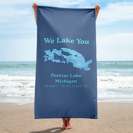 Towel with Pontiac Lake