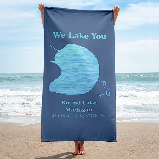 Round Lake Beach Towel