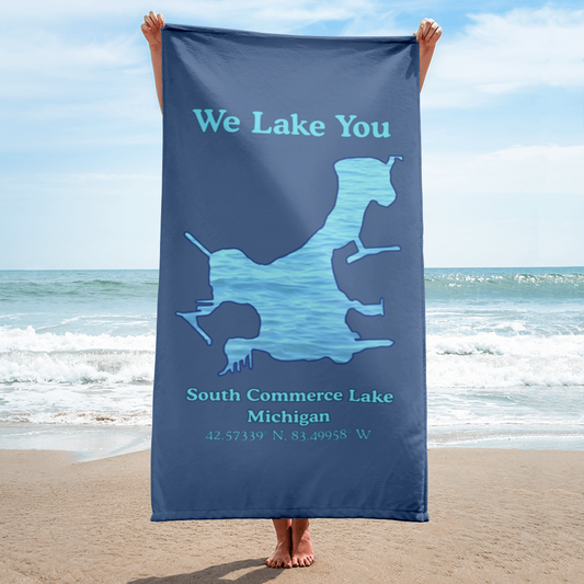 South Commerce Lake Beach Towel