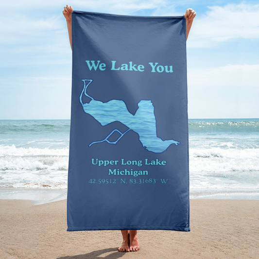 Upper Long Lake Beach Towel