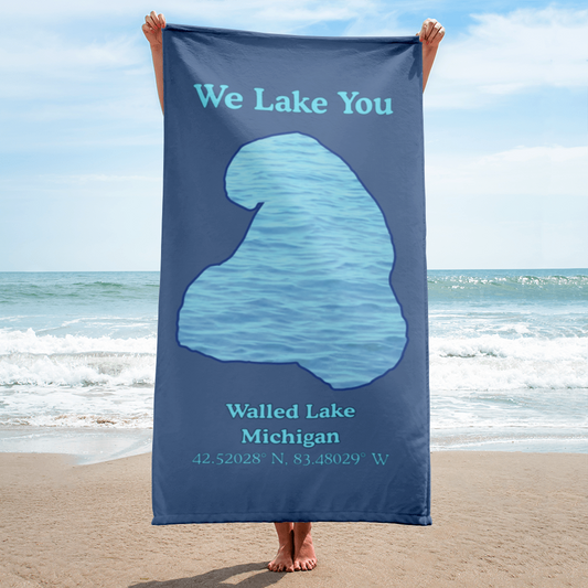 Walled Lake Beach Towel