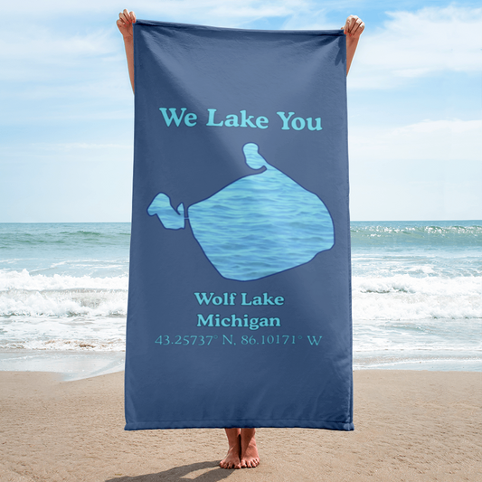 Wolf Lake Beach Towel