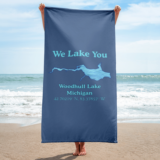 Woodhull Lake Beach Towel