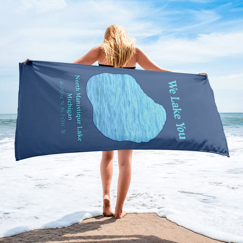 North Manistique Lake Beach Towel