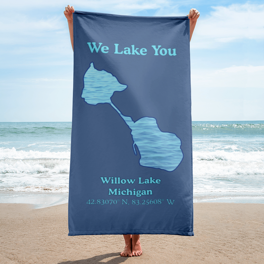 Willow Lake Beach Towel
