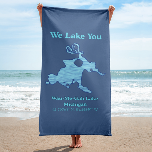 Wau-Me-Gah Lake  Beach Towel