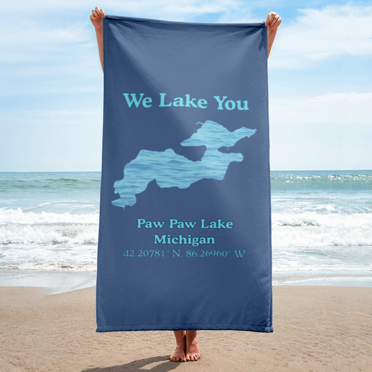 Paw Paw Lake Beach Towel