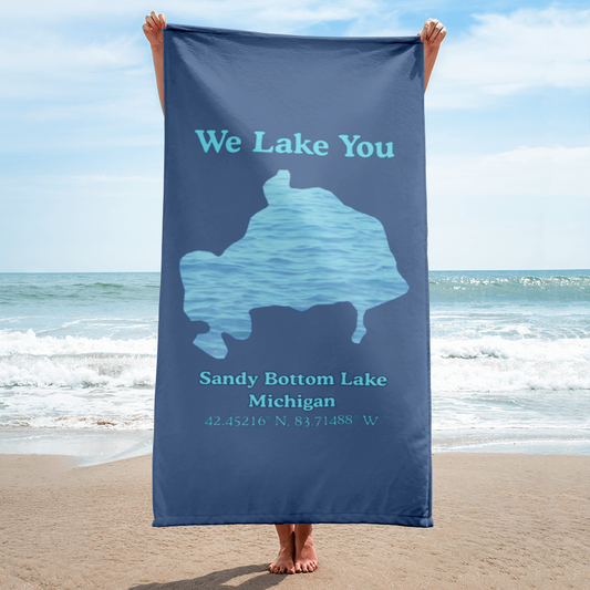 Sandy Bottom Lake Beach Towel