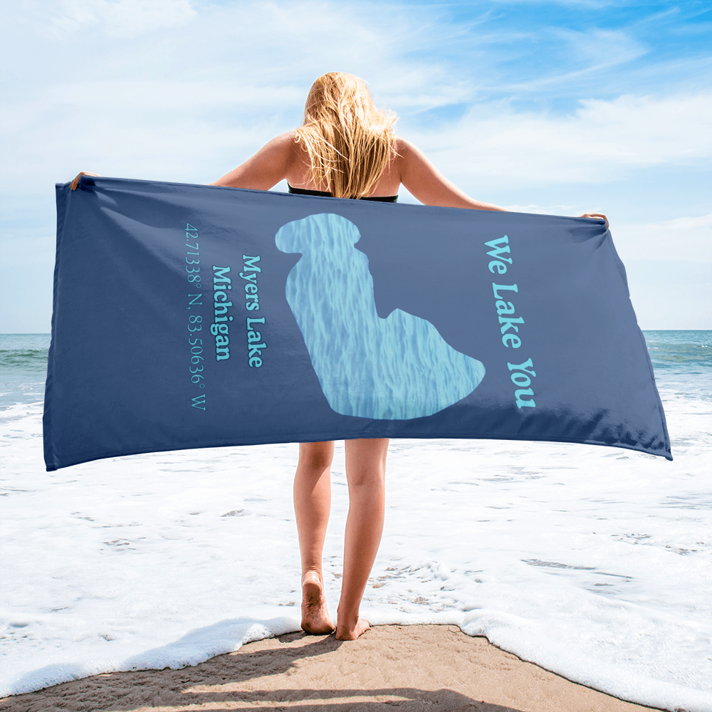 Myers Lake  Beach Towel