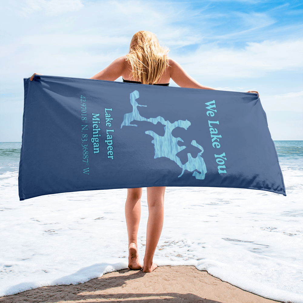 Lake Lapeer Beach Towel