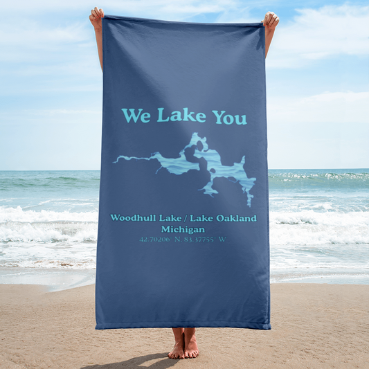 Woodhull Lake / Lake Oakland Beach Towel