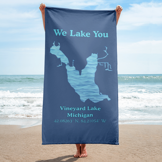 Vineyard Lake Beach Towel