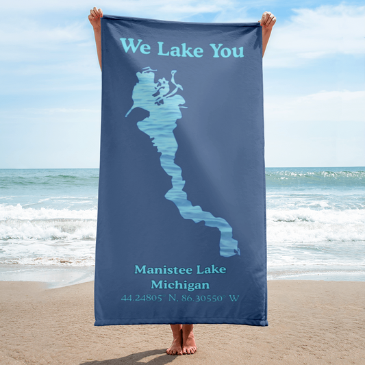 Manistee Lake Beach Towel