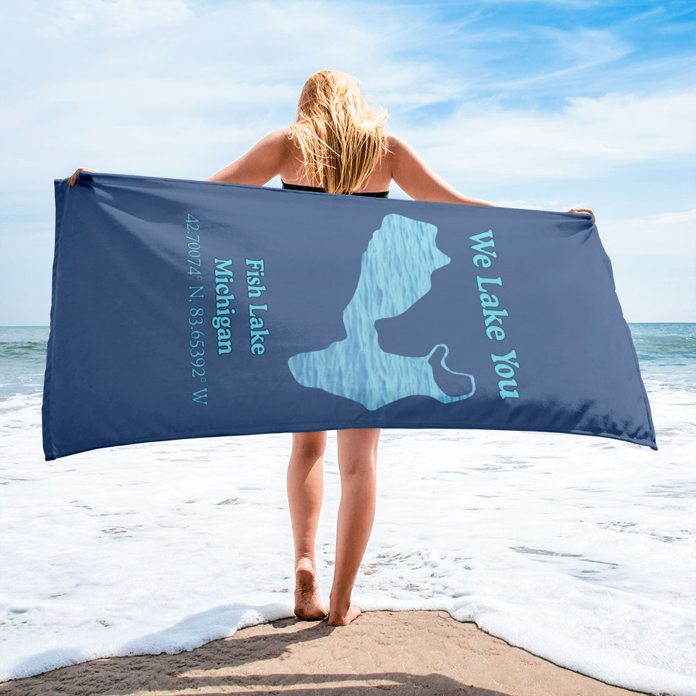 Fish Lake Beach Towel