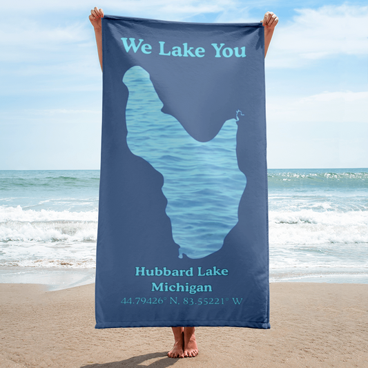 Hubbard Lake Beach Towel