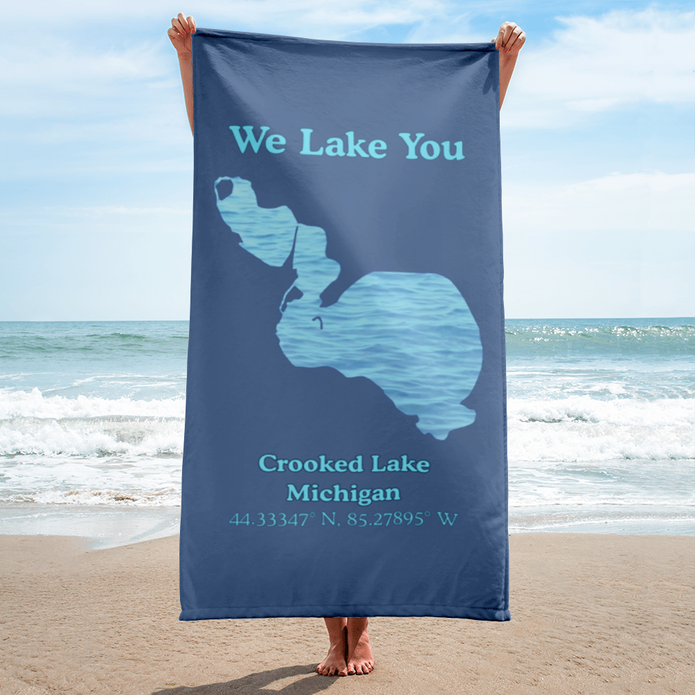 Crooked Lake Beach Towel