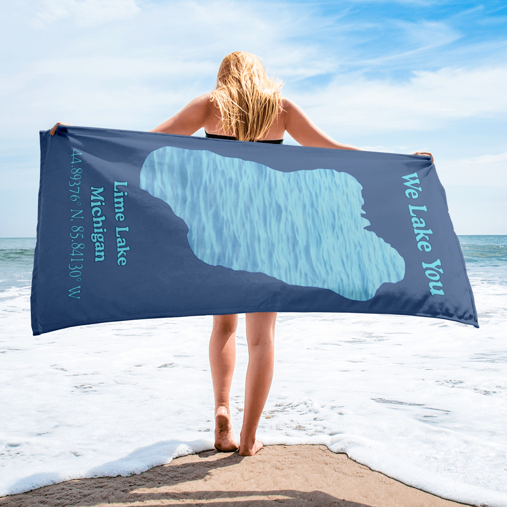 Lime Lake Beach Towel