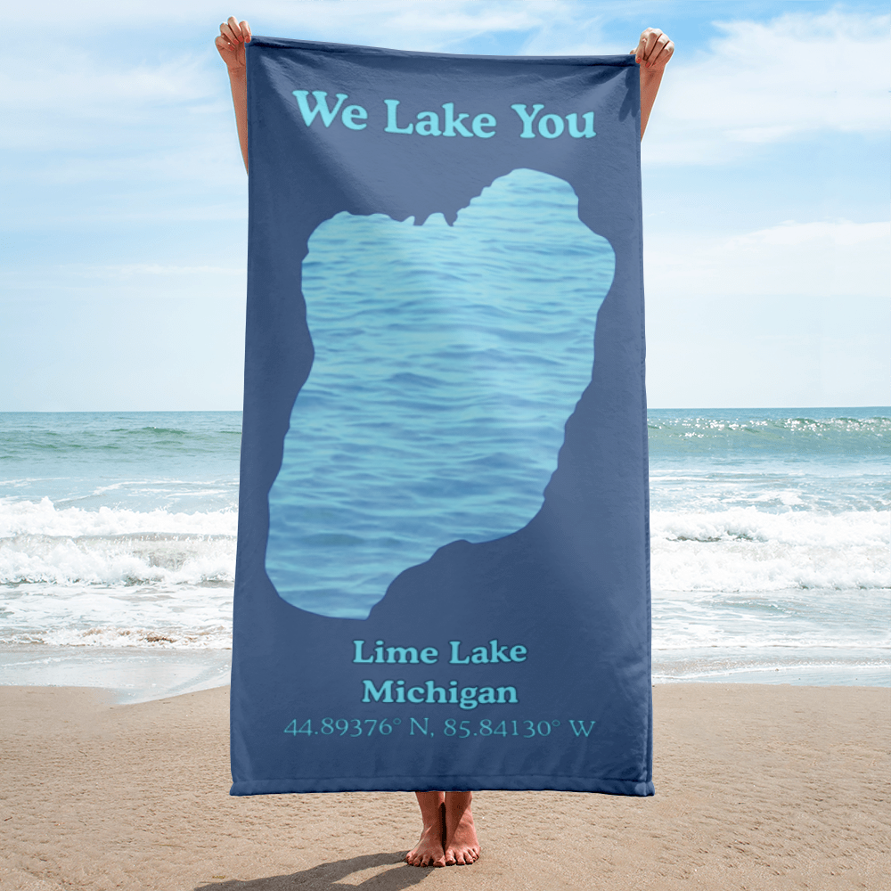 Lime Lake Beach Towel